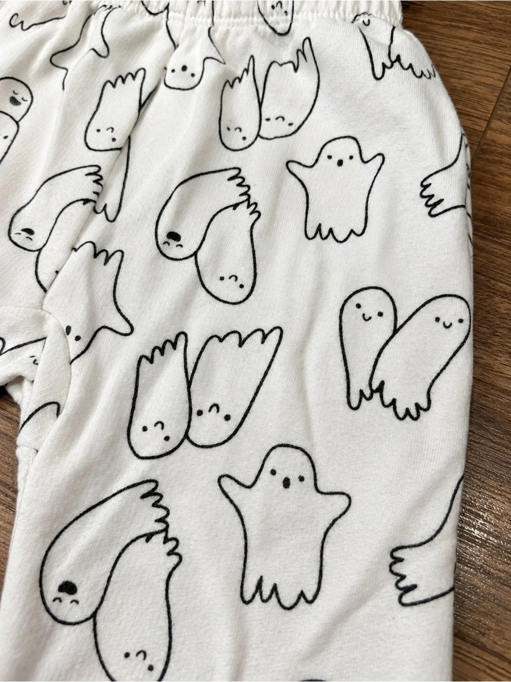 Cat & Jack Black Sweatshirt and White Ghost Joggers Set